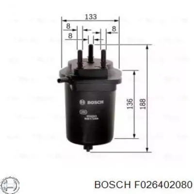 F026402080 Bosch топливный фильтр