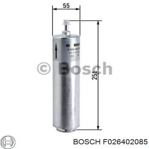 Купить F026402085 Bosch Фильтр-отстойник топлива грубой очистки