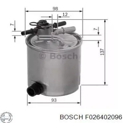 Фильтр топливный Bosch F026402096
