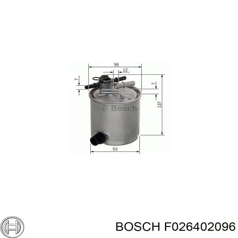 Фильтр тонкой очистки топлива Bosch F026402096 цена, от 25.80 USD