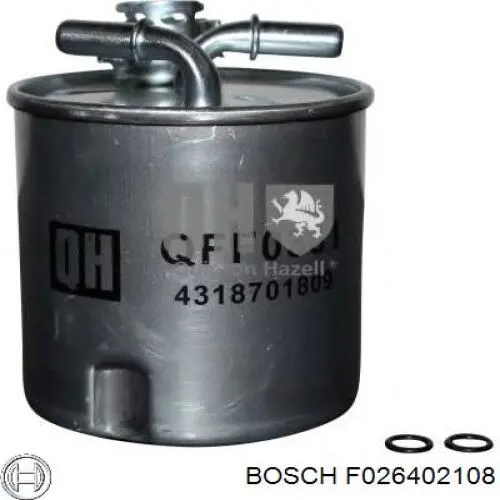Фильтр тонкой очистки топлива Bosch F026402108 цена, от 28.16 USD