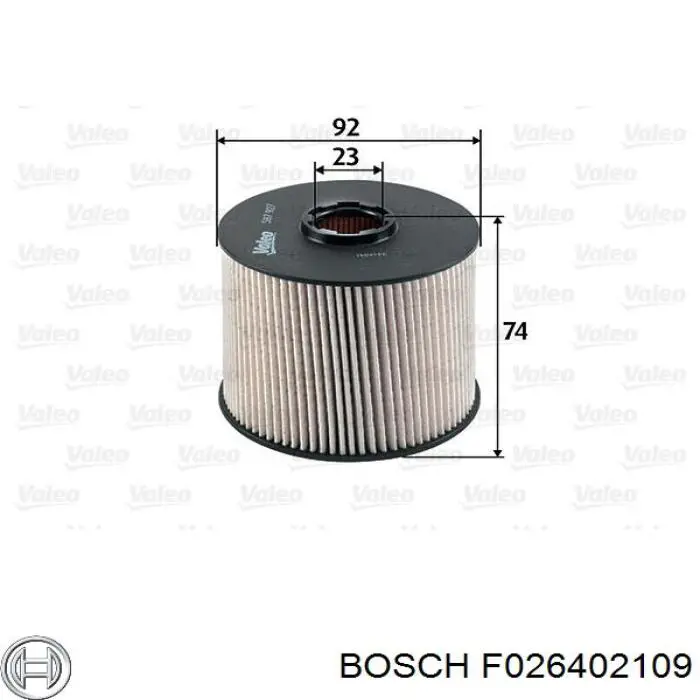 F026402109 Bosch топливный фильтр