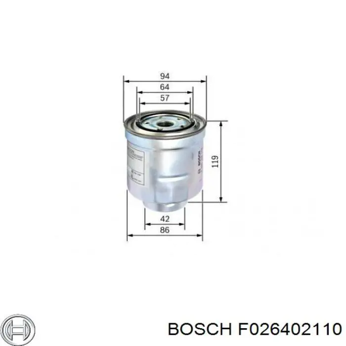 F026402110 Bosch Фильтр топлива