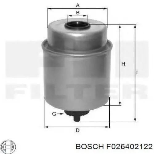 Топливный фильтр F026402122 Bosch