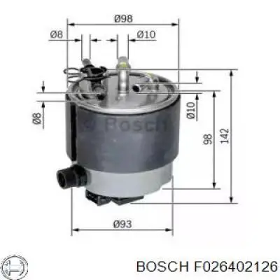 F026402126 Bosch топливный фильтр