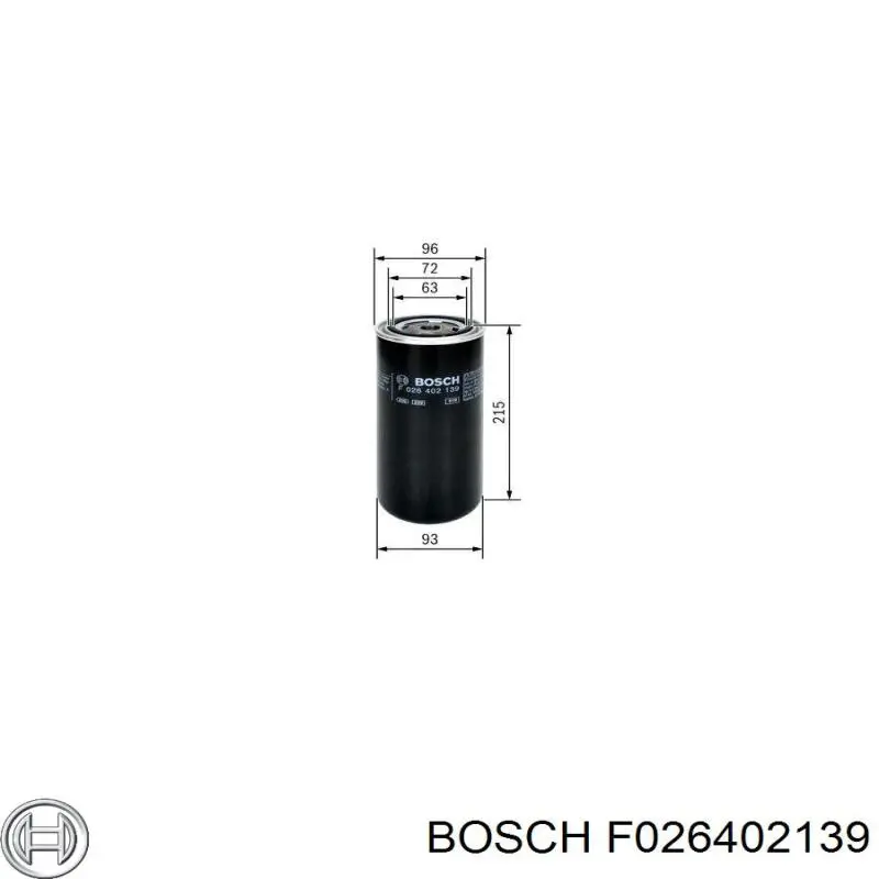 Купить F026402139 Bosch Фильтр-отстойник топлива грубой очистки