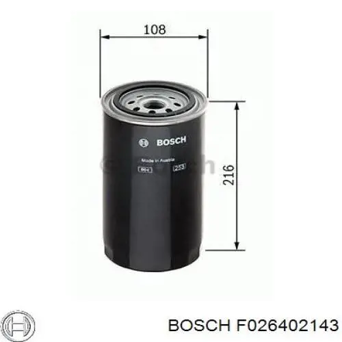 F026402143 Bosch Фильтр топлива