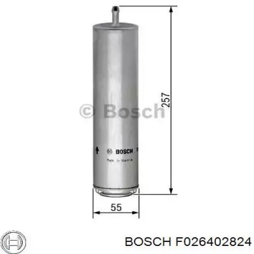 F026402824 Bosch filtro de combustível