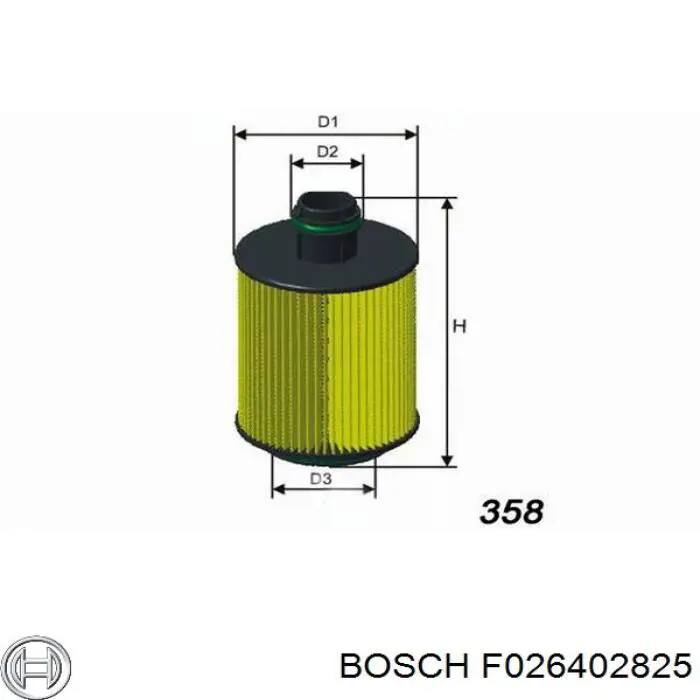 Фильтр тонкой очистки топлива Bosch F026402825 цена, от 14.39 USD