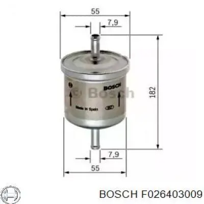 Топливный фильтр F026403009 Bosch