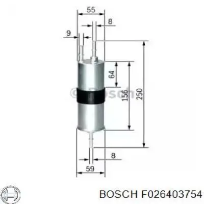 F026403754 Bosch Фильтр топлива