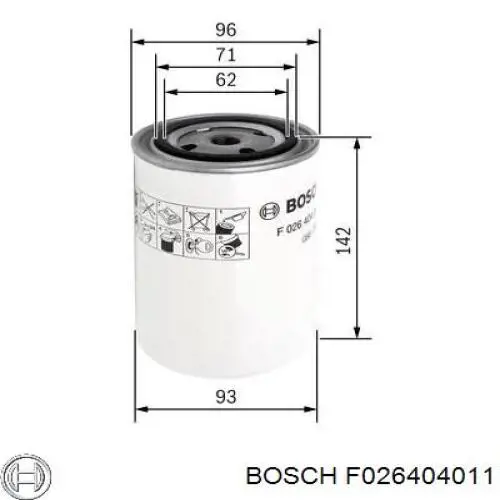 Фильтр системы охлаждения  Bosch F026404011
