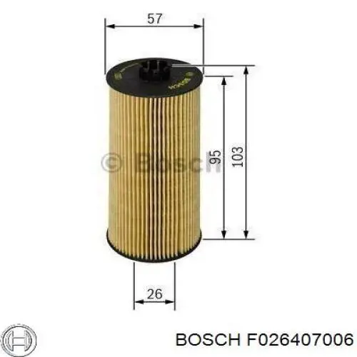 F026407006 Bosch Масляный фильтр двигателя
