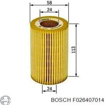 F026407014 Bosch Масляный фильтр двигателя