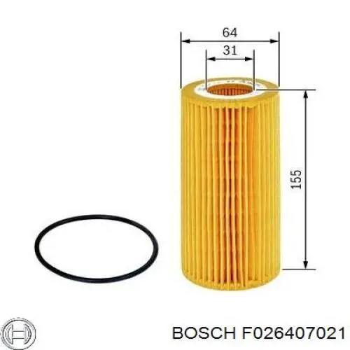 Фільтр масляний F026407021 Bosch