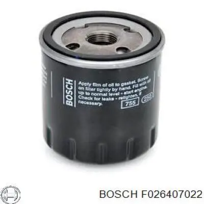 F026407022 Bosch Масляный фильтр двигателя
