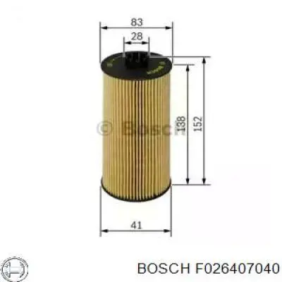 Фильтр очистки масла центробежный Bosch F026407040 цена, от 6.86 USD