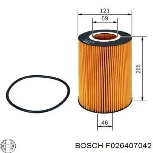 Масляный фильтр F026407042 Bosch