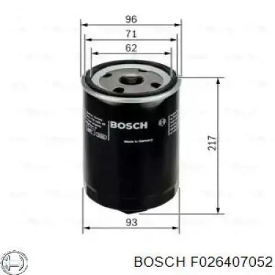 Масляный фильтр F026407052 Bosch