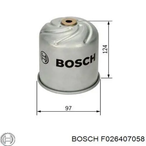 Масляный фильтр F026407058 Bosch