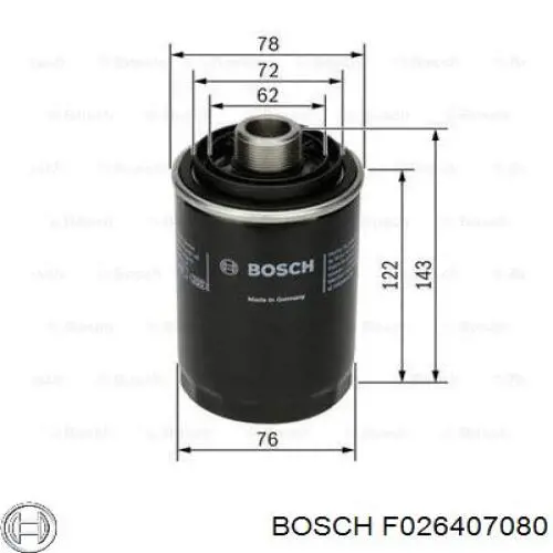 Купить F026407080 Bosch Фильтр центробежный очистки масла