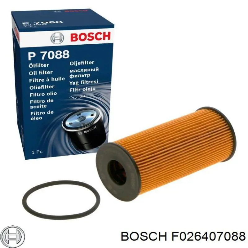 F026407088 Bosch filtro de óleo