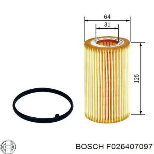 Фильтр очистки масла центробежный Bosch F026407097 цена, от 9.00 USD