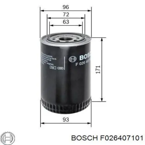 Масляный фильтр F026407101 Bosch