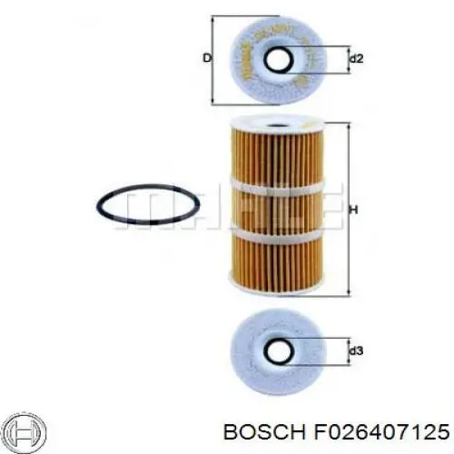 Купить F026407125 Bosch Фильтр центробежный очистки масла