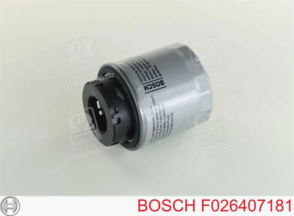 F026407181 Bosch filtro de óleo