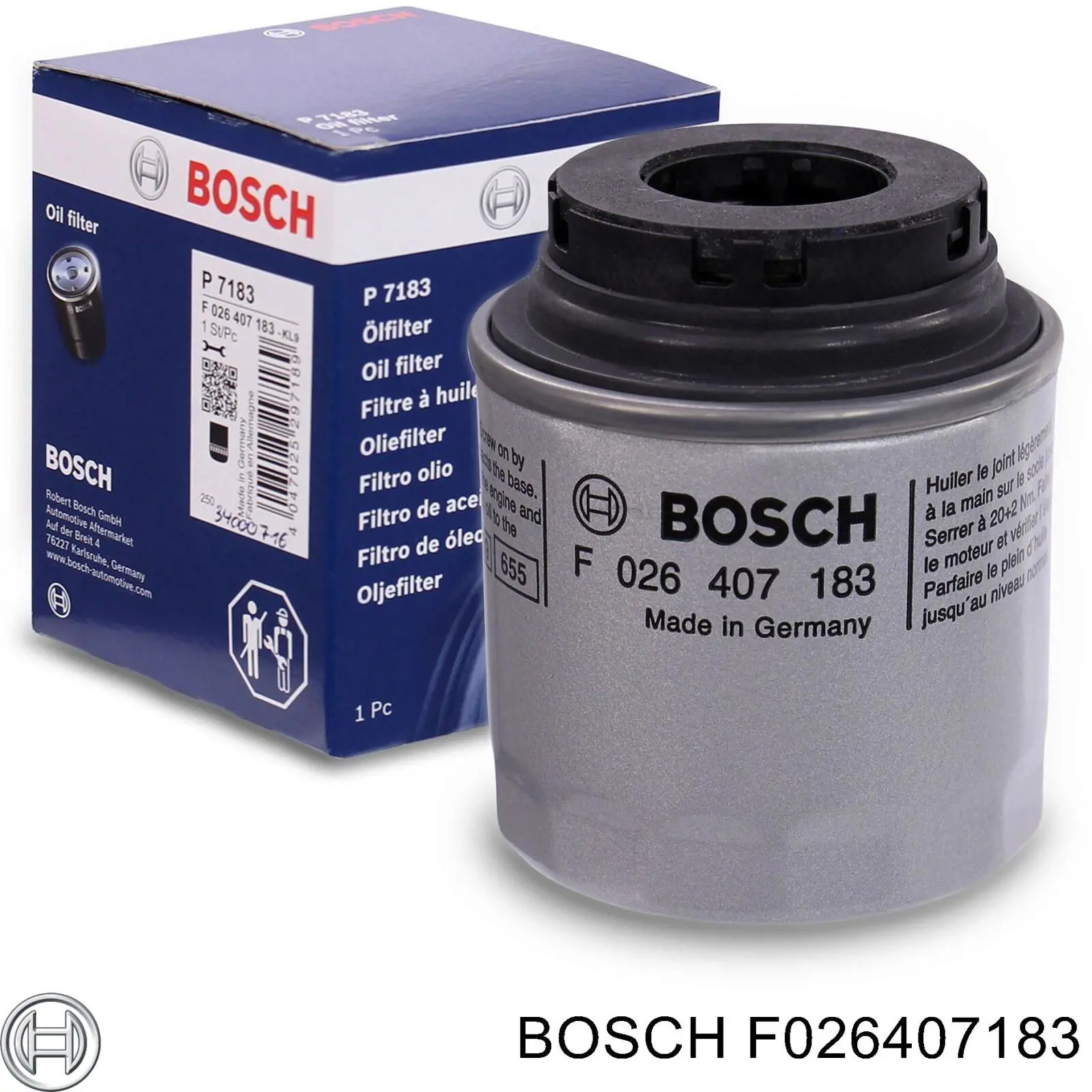 Фильтр масла Bosch F026407183