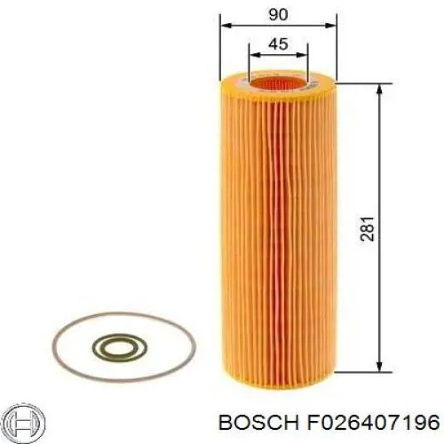 Фильтр масла Bosch F026407196