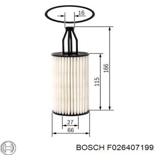 Масляный фильтр F026407199 Bosch