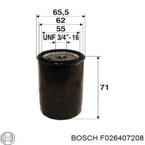 Фильтр очистки масла центробежный Bosch F026407208 цена, от 4.24 USD