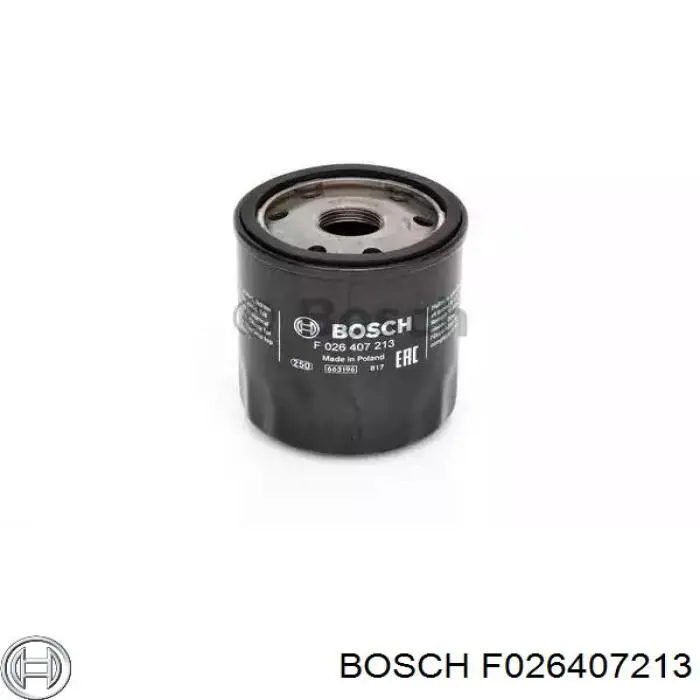 F026407213 Bosch filtro de óleo