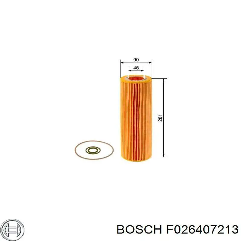 F026407213 Bosch Масляный фильтр двигателя