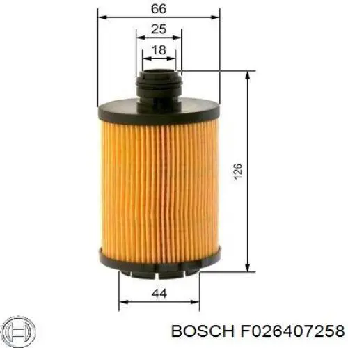 F026407258 Bosch Масляный фильтр двигателя