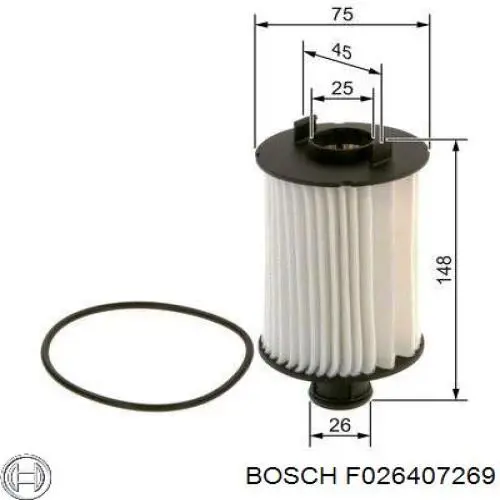 Масляный фильтр F026407269 Bosch