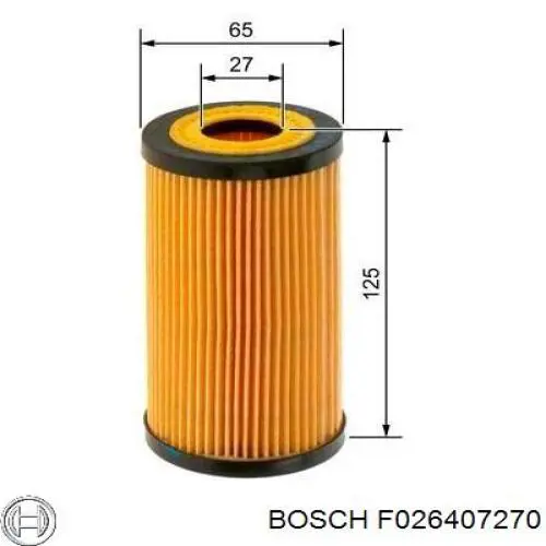 Фільтр масляний F026407270 Bosch