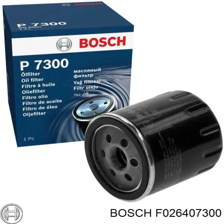 F026407300 Bosch filtro de óleo