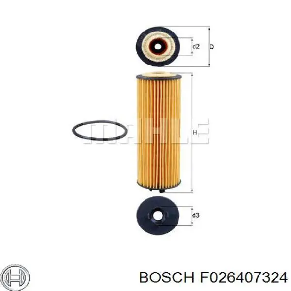 Масляный фильтр F026407324 Bosch
