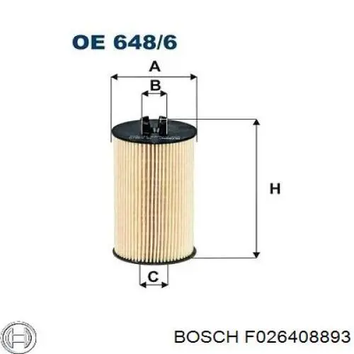 F026408893 Bosch масляный фильтр