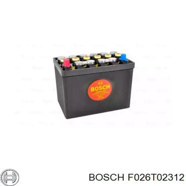 F026T02312 Bosch bateria recarregável (pilha)