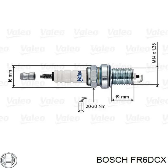Свеча зажигания Bosch FR6DCX цена, от 10.58 USD