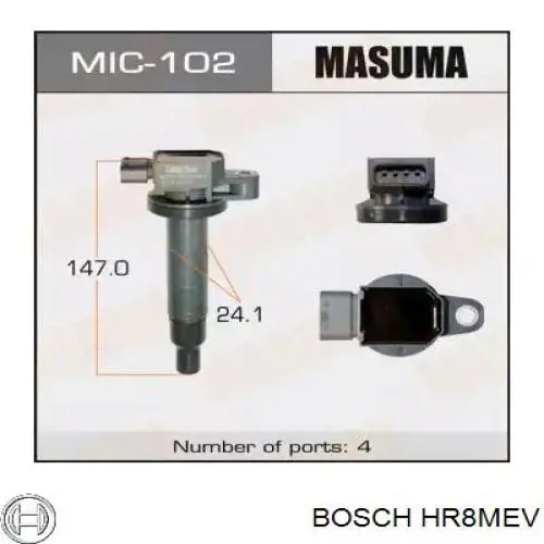 Купить HR8MEV Bosch Свечи автомобильные