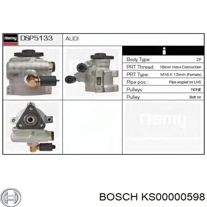 Насос ГУР KS00000598 Bosch