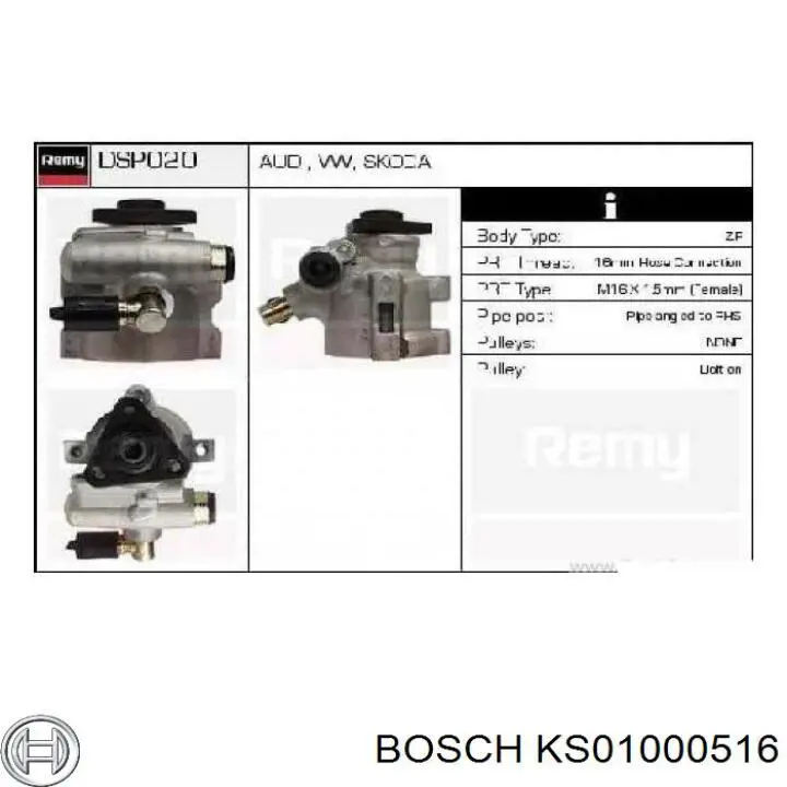 Купить KS01000516 Bosch Насос рулевого управления