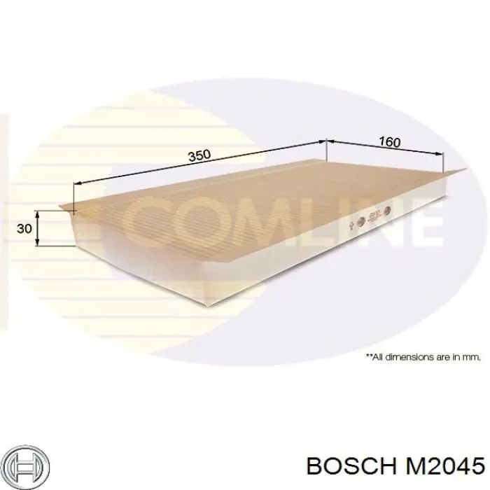 Купить M2045 Bosch Фильтр салона угольный