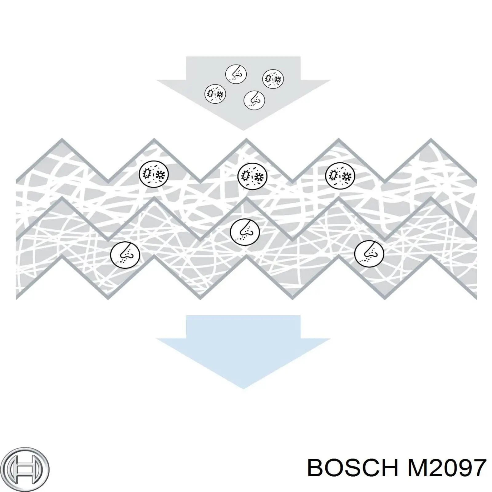 Фильтр воздушный отопителя Bosch M2097 цена, от 8.83 USD