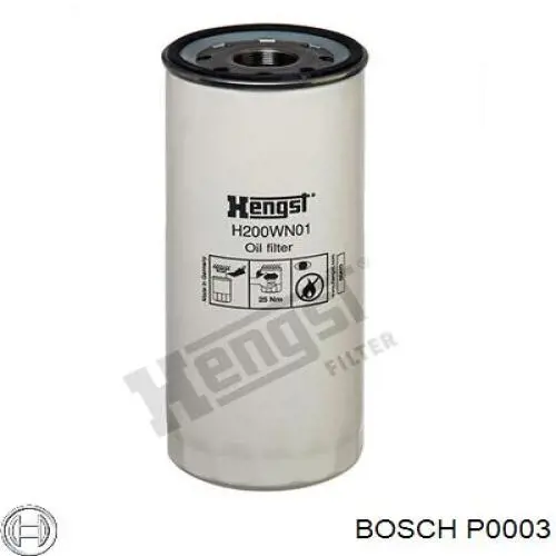 P0003 Bosch масляный фильтр